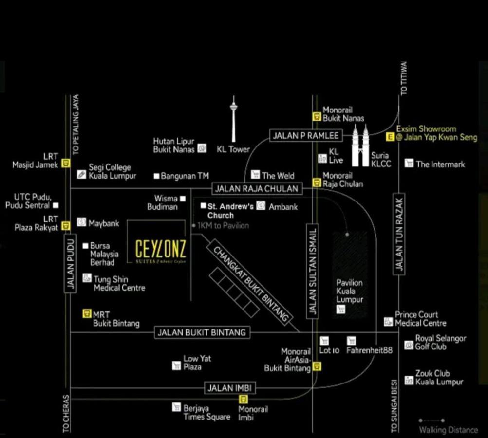 Luxurious Ceylonz Suite Near Bukit Bintang 4Pax Kuala Lumpur Dış mekan fotoğraf